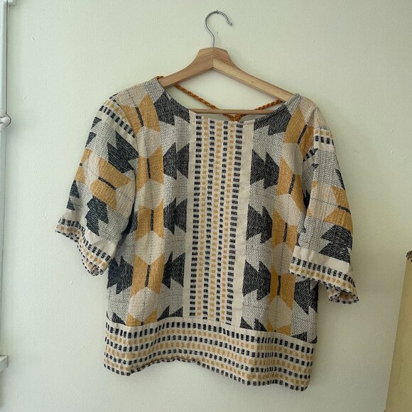 Alicia Textured Top, Anthropologie Size L - Picture 3 of 5